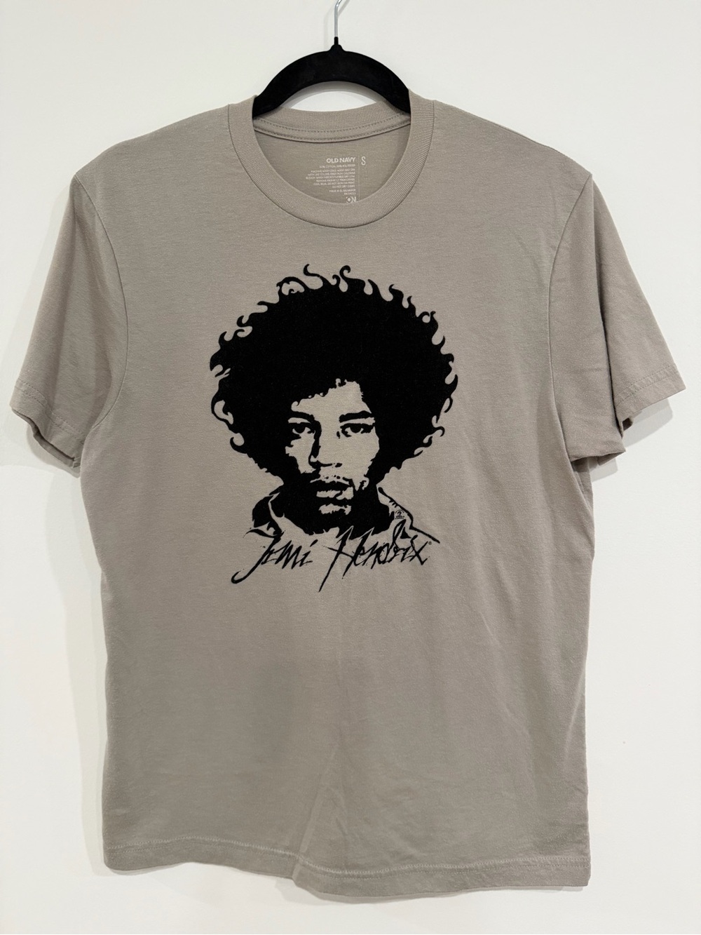Old Navy Jimi Hendrix‎ Graphic T-Shirt Gray Black Size Small